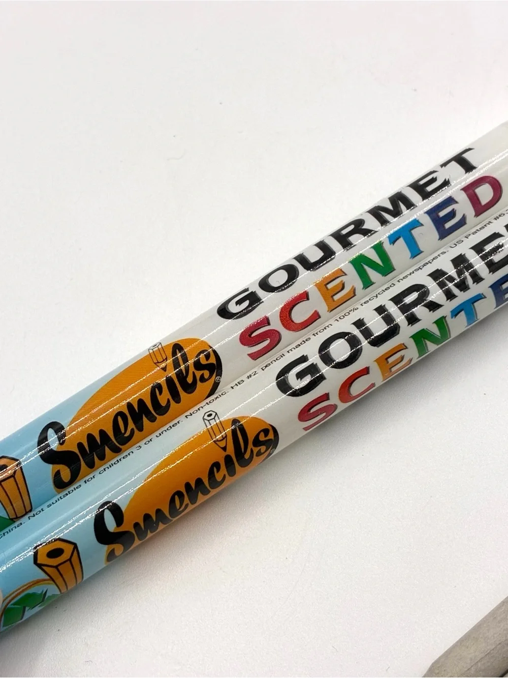 Smencils Gourmet Scented Pencils 2 Pack Cinnamon Orange Used w Tubes